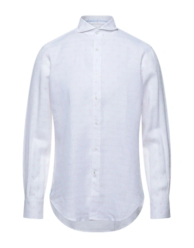 Shop Caliban Man Shirt White Size 40 Linen