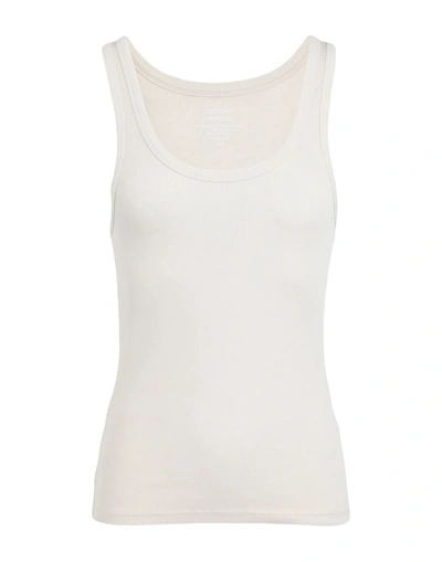 Shop Colorful Standard Woman Tank Top Ivory Size L Organic Cotton, Elastane In White