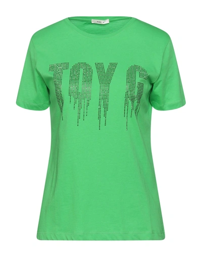 Shop Toy G. Woman T-shirt Green Size M Cotton