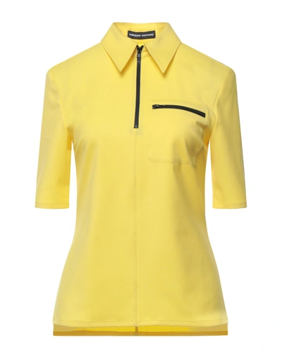 Shop Kwaidan Editions Woman Top Yellow Size 4 Polyether, Recycled Wool, Elastane
