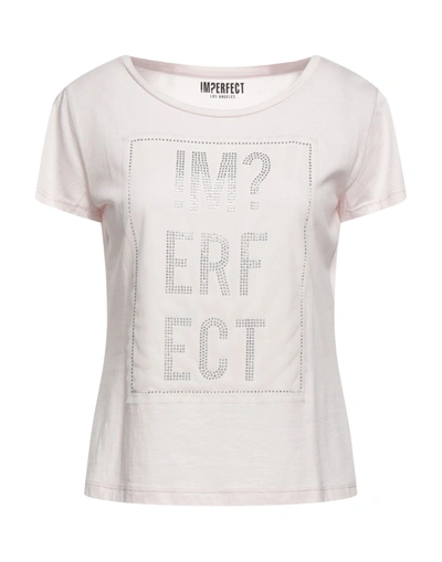 Shop !m?erfect T-shirts In Light Pink