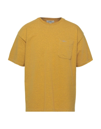 Shop Phipps Man T-shirt Ocher Size M Organic Cotton In Yellow
