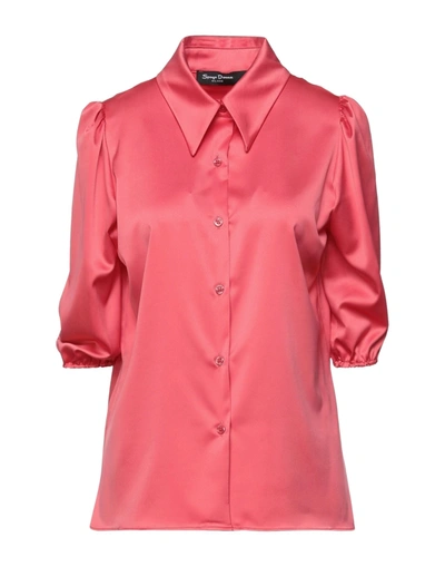 Shop Spago Donna Shirts In Coral
