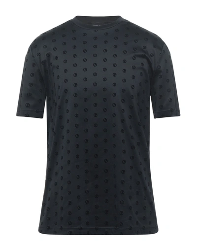 Shop Giorgio Armani Man T-shirt Black Size 38 Cotton