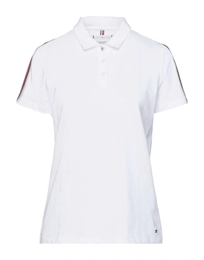 Shop Tommy Hilfiger Polo Shirts In White