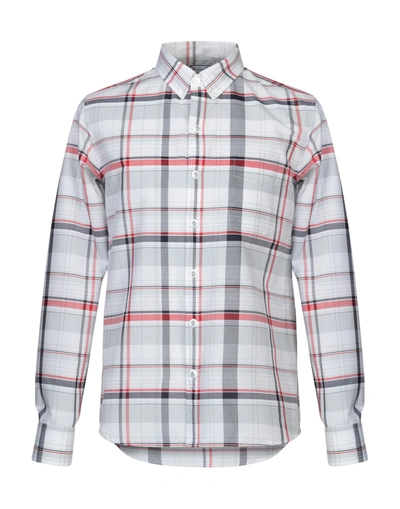Shop Moncler Shirts In Brick Red