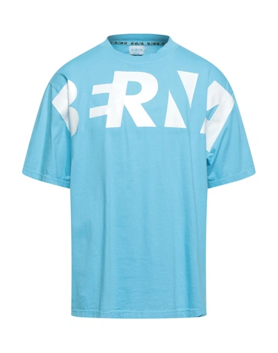 Shop Berna Man T-shirt Sky Blue Size 1 Cotton
