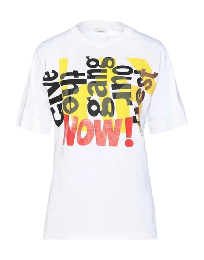 Chloé + Corita Kent Printed Organic Cotton-jersey T-shirt In White