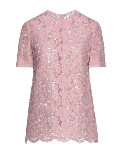 Shop Valentino Blouses In Pastel Pink