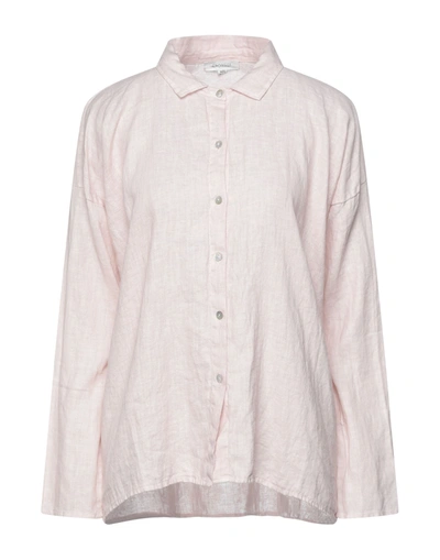 Shop Crossley Woman Shirt Blush Size Xs Linen In Pink