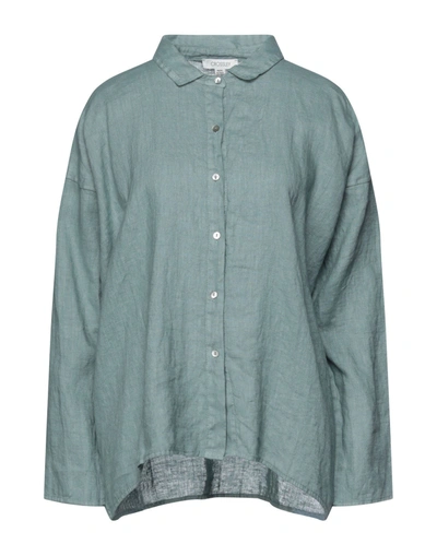 Shop Crossley Woman Shirt Sage Green Size L Linen