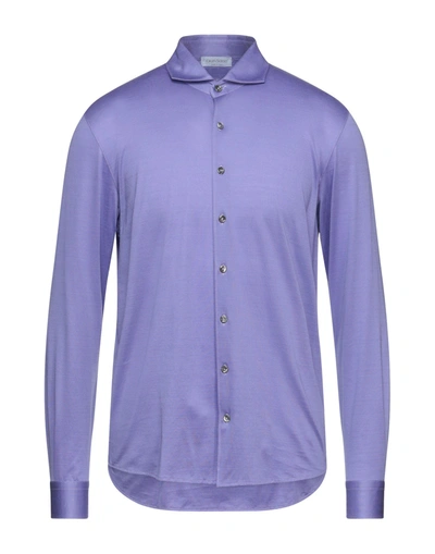 Shop Gran Sasso Shirts In Light Purple