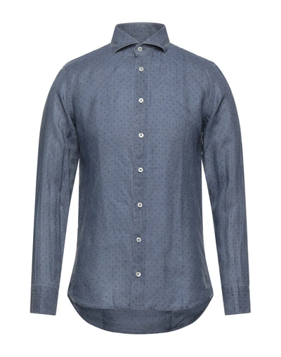 Shop Bastoncino Shirts In Slate Blue
