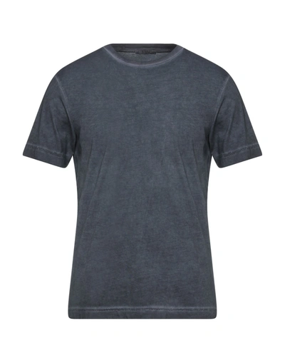 Shop Crossley Man T-shirt Slate Blue Size S Cotton