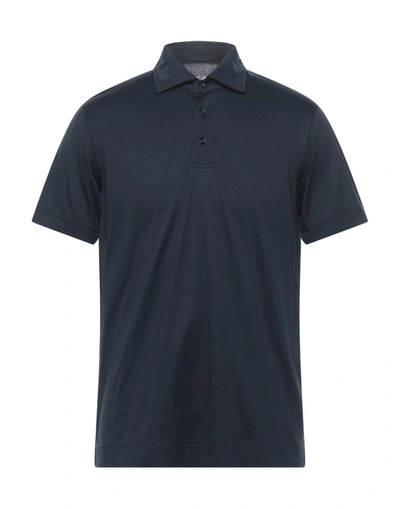 Shop Circolo 1901 Man Polo Shirt Midnight Blue Size S Cotton In Dark Blue