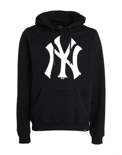 Shop 47 Felpa Imprint Burnside Pullover Hood New York Yankees Man Sweatshirt Black Size M Cotton, Polyester
