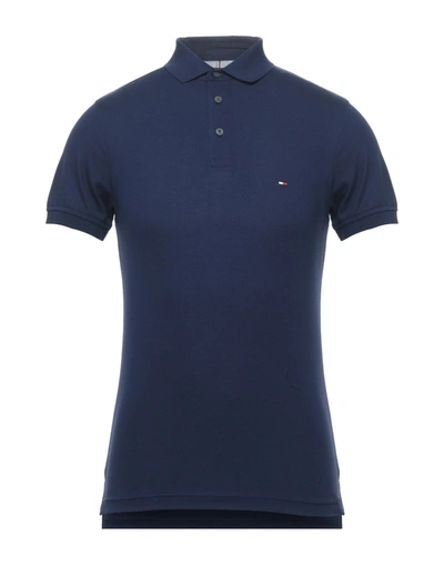 Shop Tommy Hilfiger Polo Shirts In Blue