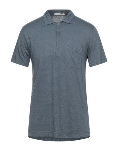 Shop Crossley Polo Shirts In Slate Blue