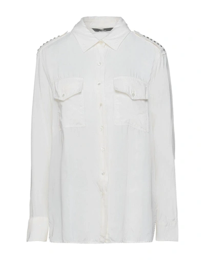 Shop Mason's Woman Shirt Ivory Size 4 Cupro, Viscose In White
