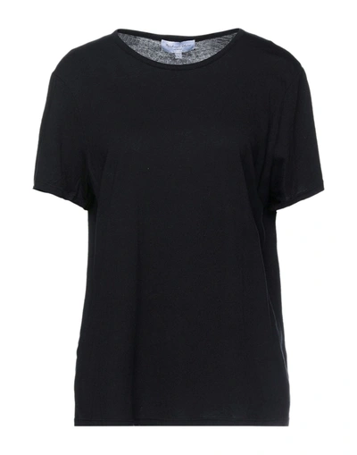 Shop Michael Stars Woman T-shirt Black Size Xs Cotton, Modal
