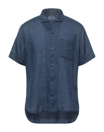 Shop Tintoria Mattei 954 Shirts In Dark Blue