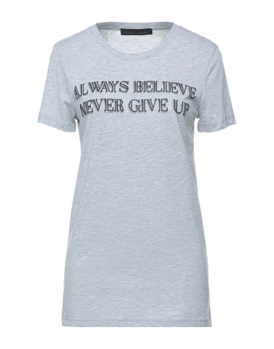 Shop Frankie Morello Woman T-shirt Light Grey Size Xl Cotton