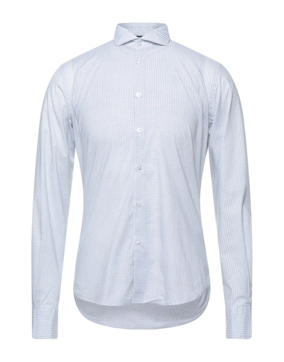 Shop Yes Zee By Essenza Man Shirt White Size Xxl Cotton, Elastane