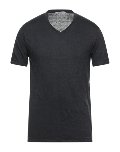 Shop Crossley Man T-shirt Steel Grey Size L Linen, Elastane