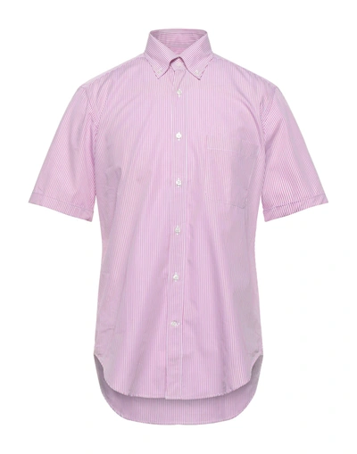 Shop Caliban Man Shirt Pink Size 40 Cotton