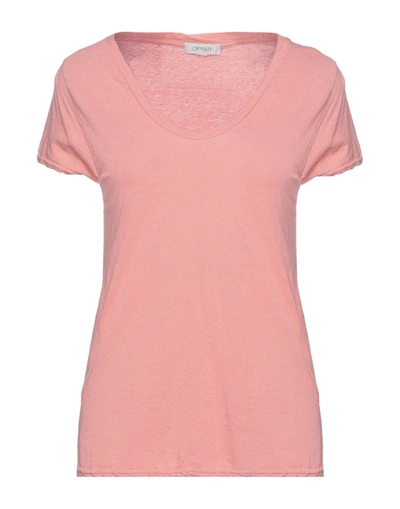 Shop Crossley Woman T-shirt Pink Size S Cotton, Linen