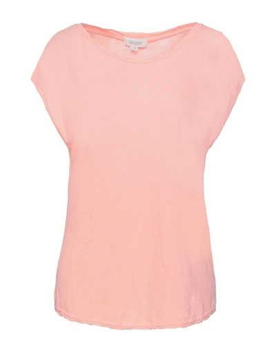 Shop Crossley T-shirts In Salmon Pink