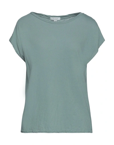 Shop Crossley Woman T-shirt Sage Green Size S Cotton, Linen