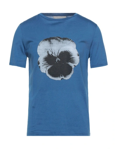 Shop Frankie Morello T-shirts In Slate Blue