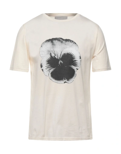 Shop Frankie Morello Man T-shirt Ivory Size Xs Cotton In White