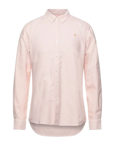 Shop Farah Shirts In Light Pink