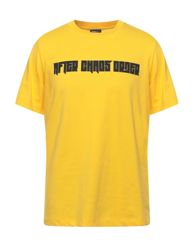 Shop Omc T-shirts In Yellow