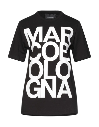 Shop Marco Bologna Woman T-shirt Black Size S Cotton