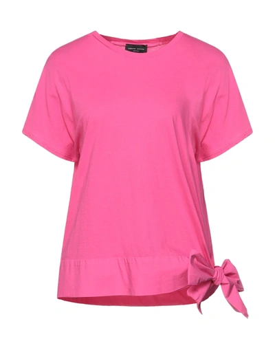 Shop Roberto Collina Woman T-shirt Fuchsia Size S Cotton In Pink