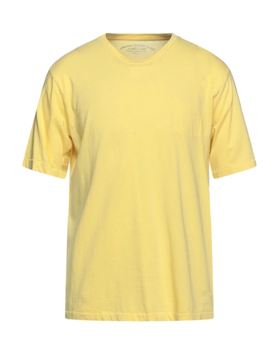 Shop Original Vintage Style Man T-shirt Yellow Size Xl Cotton