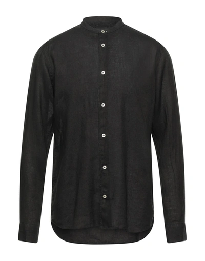 Shop Mastricamiciai Man Shirt Black Size 15 ½ Linen