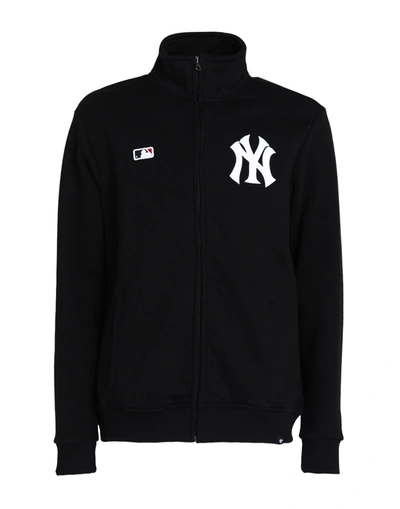 Shop 47 Giacca Islington Track Jacket New York Yankees Man Sweatshirt Black Size S Cotton, Polyester