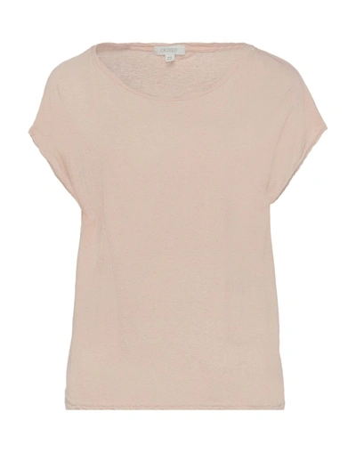 Shop Crossley Woman T-shirt Beige Size S Cotton, Linen
