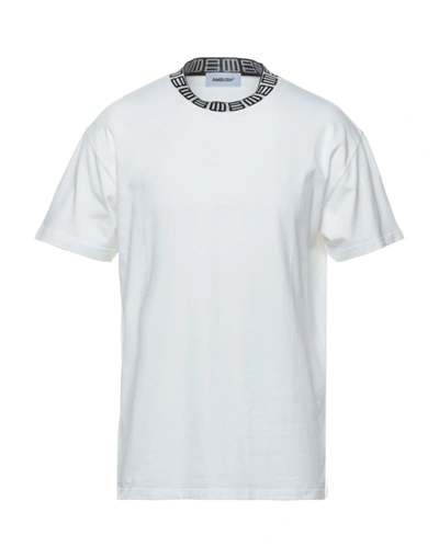 Shop Ambush Man T-shirt White Size Xs Cotton, Polyamide, Elastane