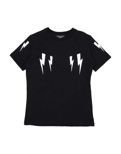 Shop Neil Barrett T-shirts In Black