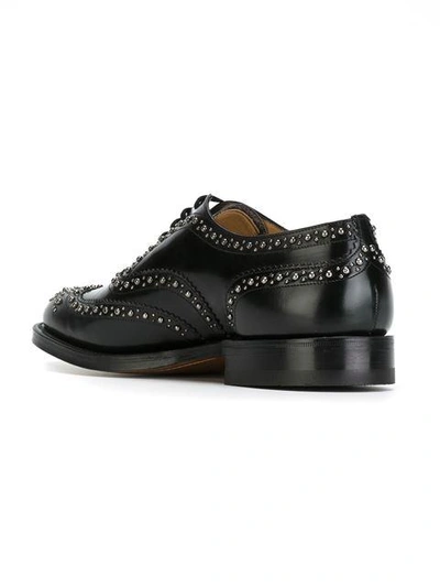 studded lace-up brogues