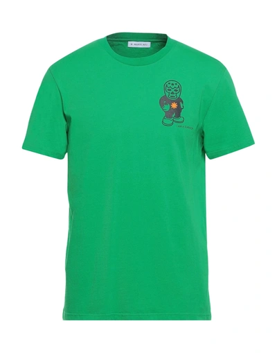 Shop Manuel Ritz Man T-shirt Green Size Xxl Cotton
