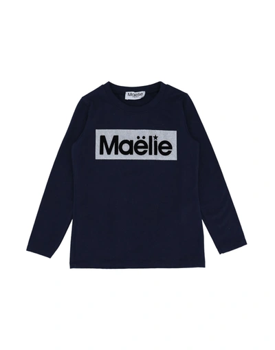 Shop Maëlie Toddler Girl T-shirt Midnight Blue Size 5 Cotton, Elastane
