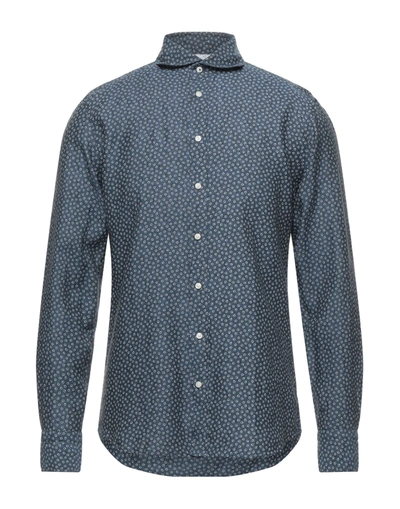 Shop Bastoncino Shirts In Slate Blue