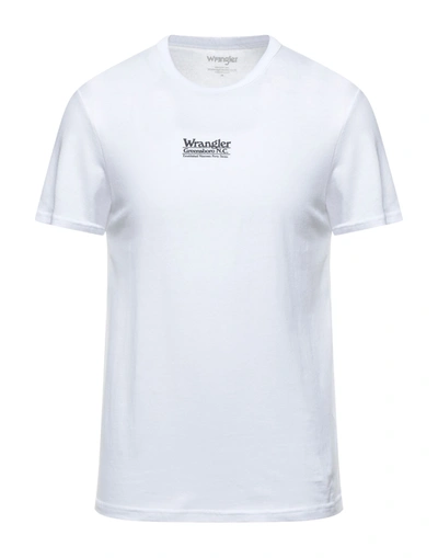 Shop Wrangler T-shirts In White