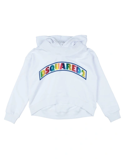Shop Dsquared2 Toddler Girl Sweatshirt White Size 6 Cotton, Elastane